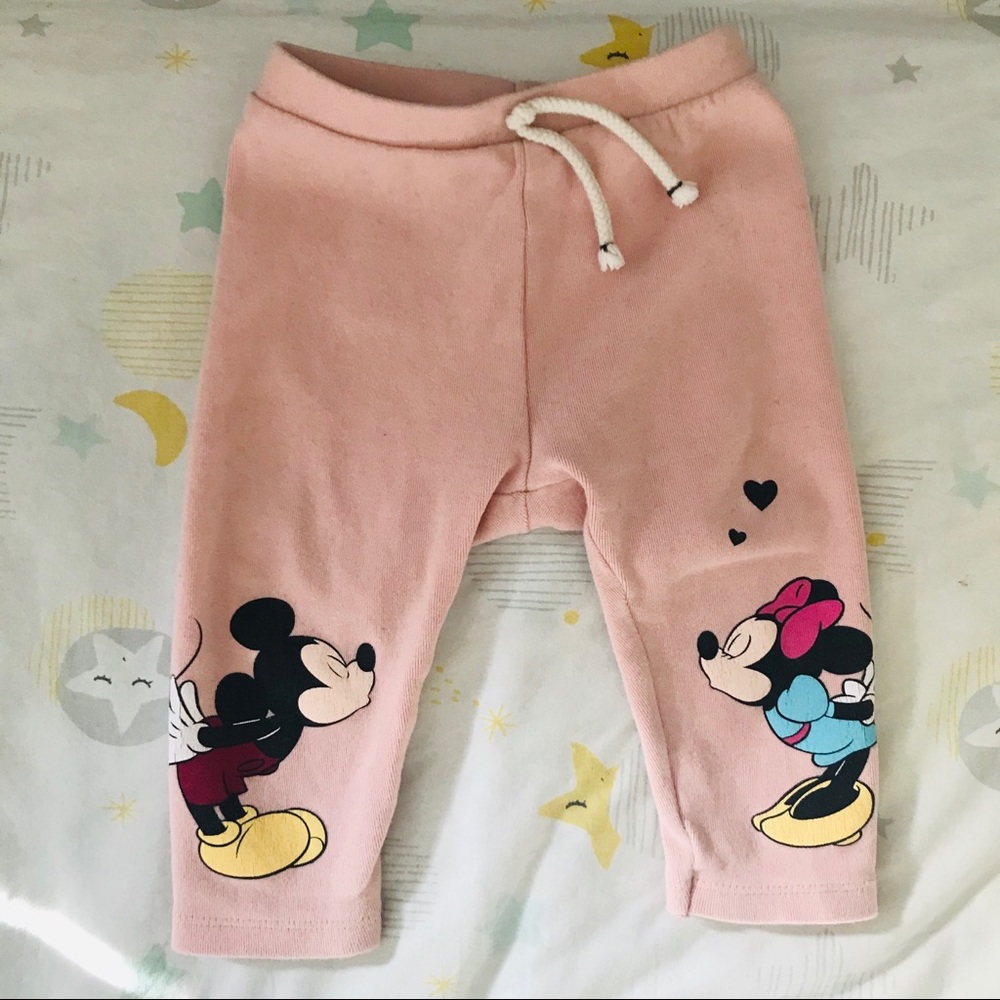 ZARA Minnie and Mickey Pants